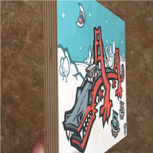 Load image into Gallery viewer, sumofishdesign 'Golden Gate Dragon' Wood Print product_description Wood Print.