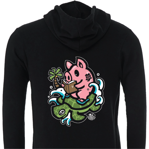 Honu Pig- Always Dream Collaboration Zip Hoodie