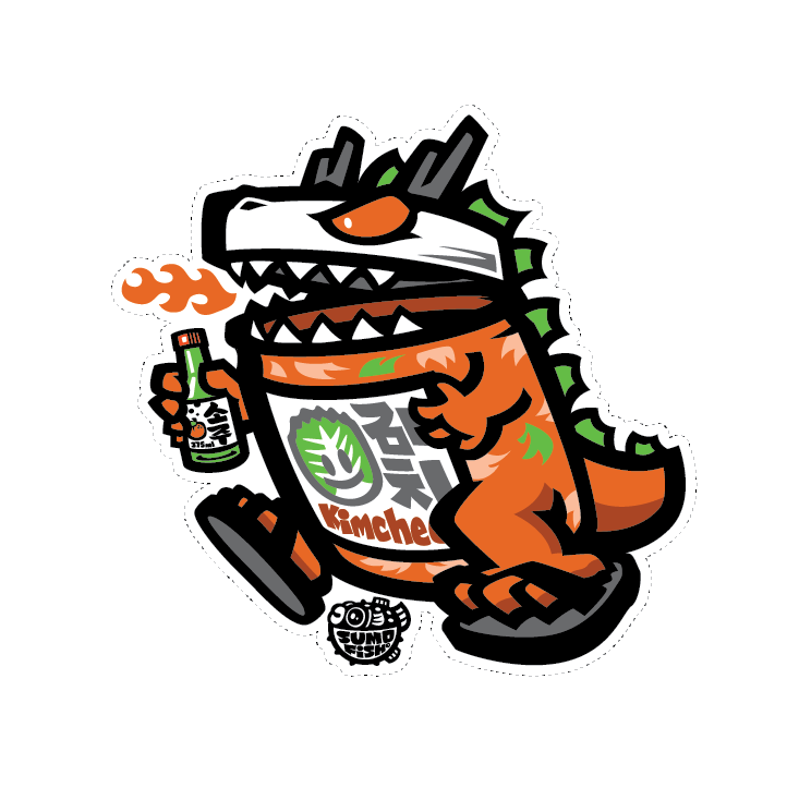 Kimcheezilla Decal