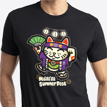 Load image into Gallery viewer, Obon Neko- Moiliili Summer Fest 2026 tshirt- PRESALE- IN PRODUCTION- WILL SHIP 6/25

