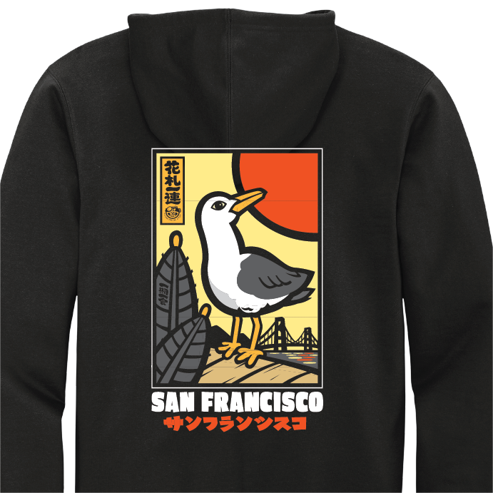 SF Seagull-Fuda Zip Hoodie