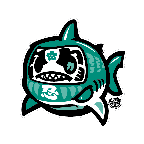Daruma Shark decal