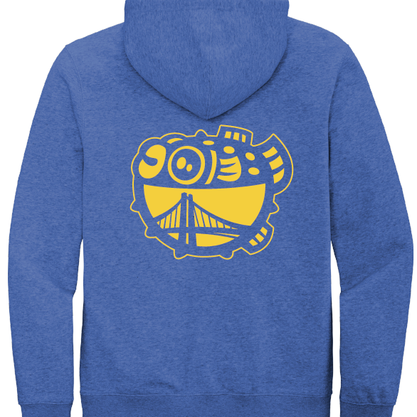 Golden Fugu NEW LOGO Zip Hood