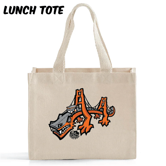 *NEW!* Golden Gate Dragon Canvas Tote