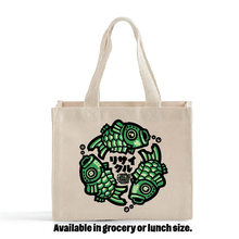 Load image into Gallery viewer, Green Koi Canvas Tote- PRESALE- IN PRODUCTION- WILL SHIP 8/12
