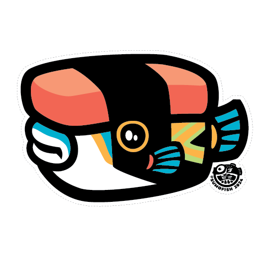 Humu Musubi decal