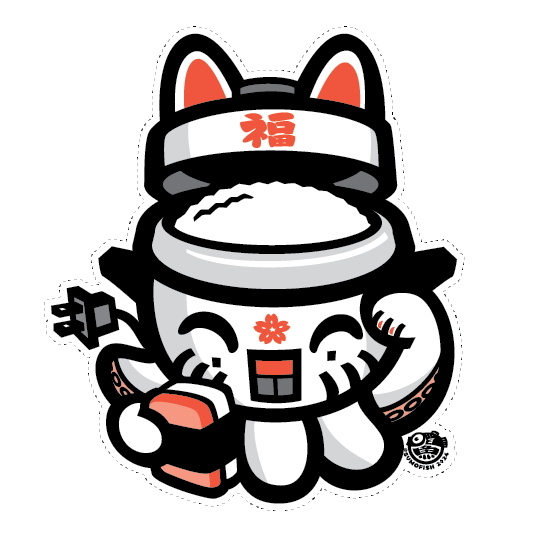 Lucky Gohan Cat decal