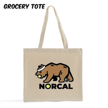 Load image into Gallery viewer, *NEW!* Norcal Tennis Bear Canvas Tote
