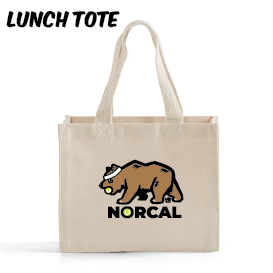 *NEW!* Norcal Tennis Bear Canvas Tote