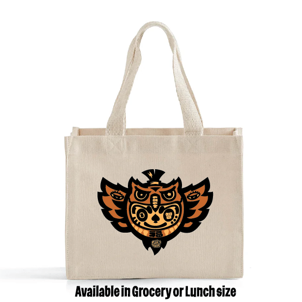 *NEW!* Owl Daruma Canvas Tote