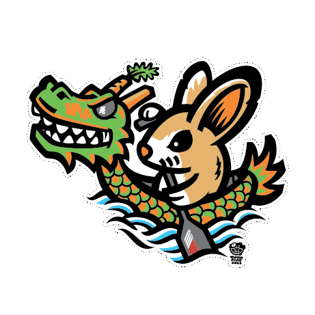 Paddle Rabbit decal