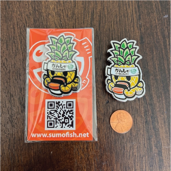 Gratitude Pineapple Enamel Pin