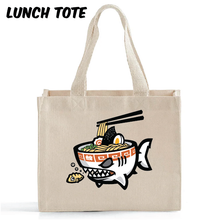 Load image into Gallery viewer, *NEW!* Ramen Shark Canvas Tote
