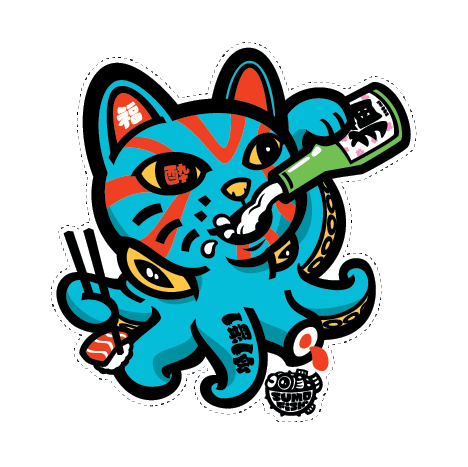 Sake Neko decal