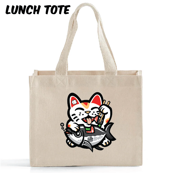 *NEW!* Sashimi Neko Canvas Tote