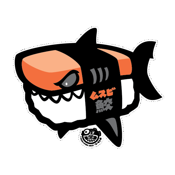 Shark Musubi Decal