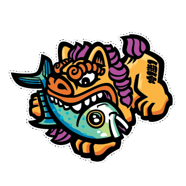 Shisa Fish decal