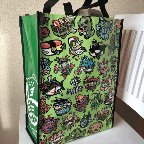 sumofishdesign 2019 Reusable Grocery Bag product_description Tote Bags.