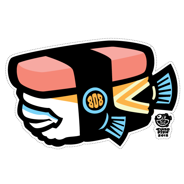 Humu Musubi Decal