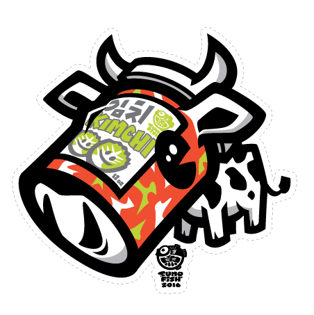 Kimchee Cow Decal