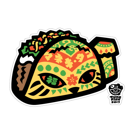 Maneki Taco Decal