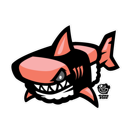 Shark Musubi Decal