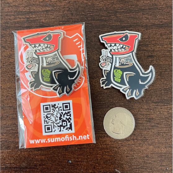 Shoyu T-Rex Enamel Pin