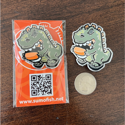 SpamDino Enamel Pin