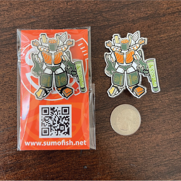 Sushi bot Enamel Pin