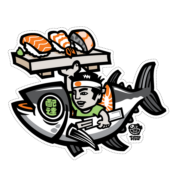 Sushi Delivery Decal
